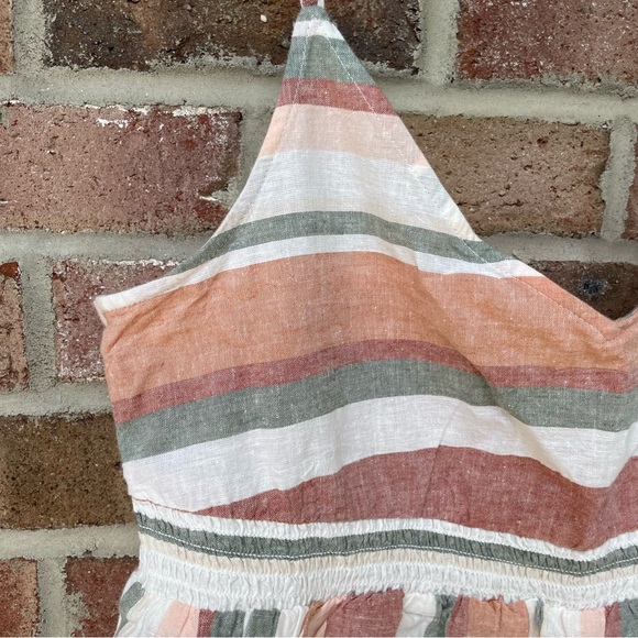 Roxy multicolor stripe spaghetti strap boho tank top NWT XL - Picture 2 of 11